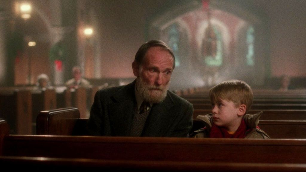 Roberts Blossom as Old Man Marley in Home Alone