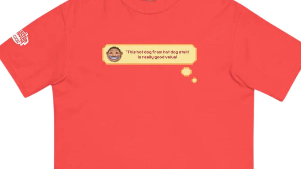 T-shirt featuring RollerCoaster Tycoon Classic artwork