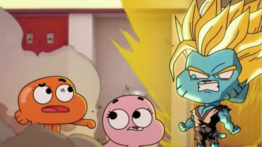 Gumball as Goku