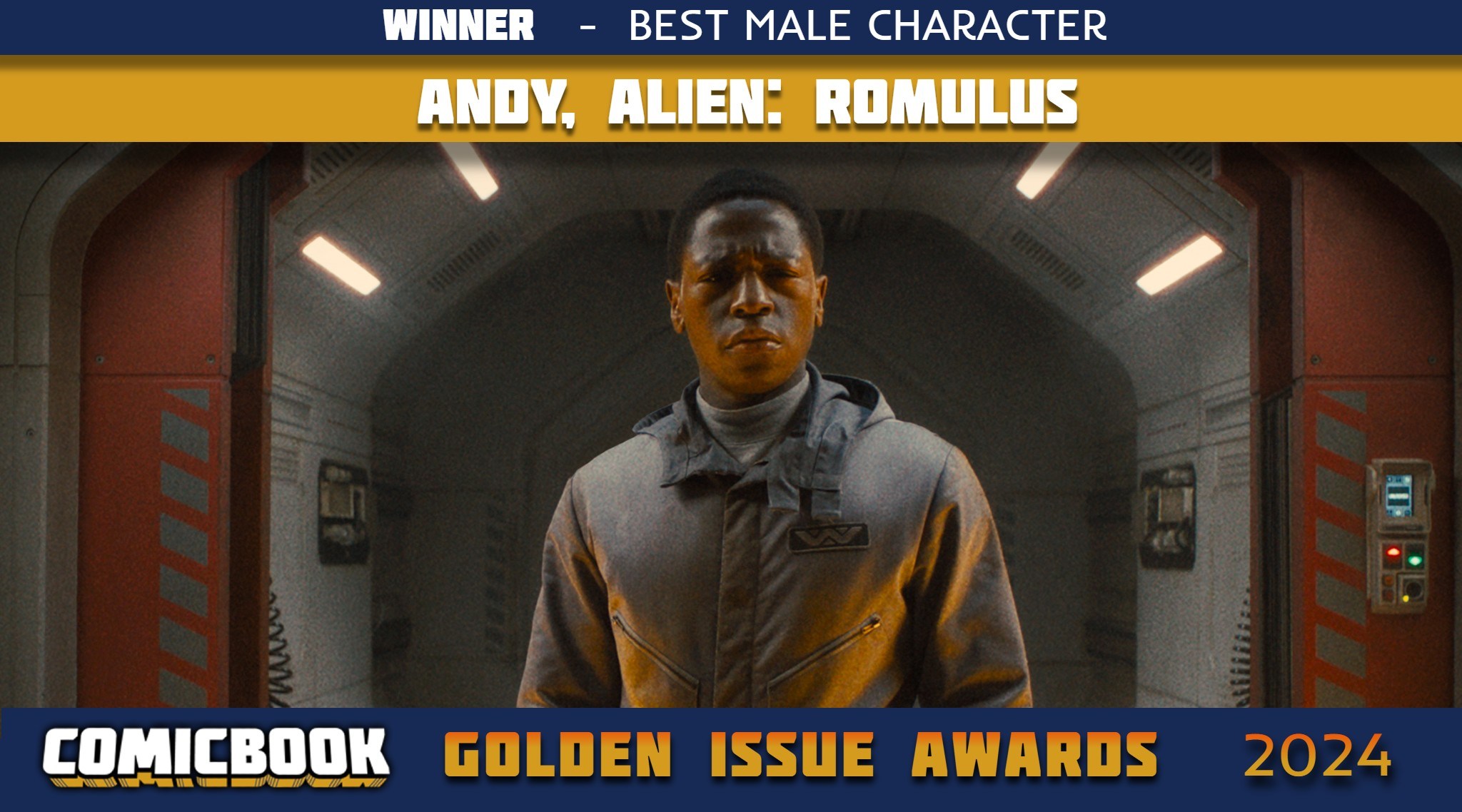 Andy From Alien: Romulus Wins Best Male Character (Golden Issue Awards ...