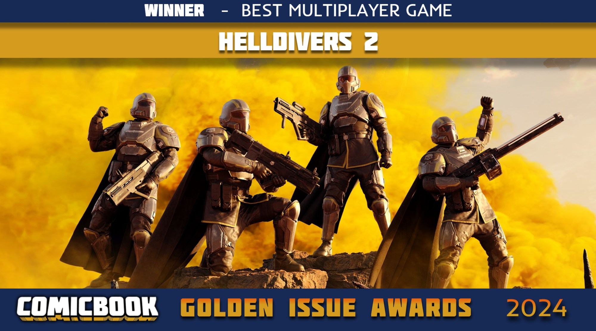Multiplayer Video Game Names Helldivers 2 Wins Best Multiplayer Game of 2024 (Golden Issue Awards)