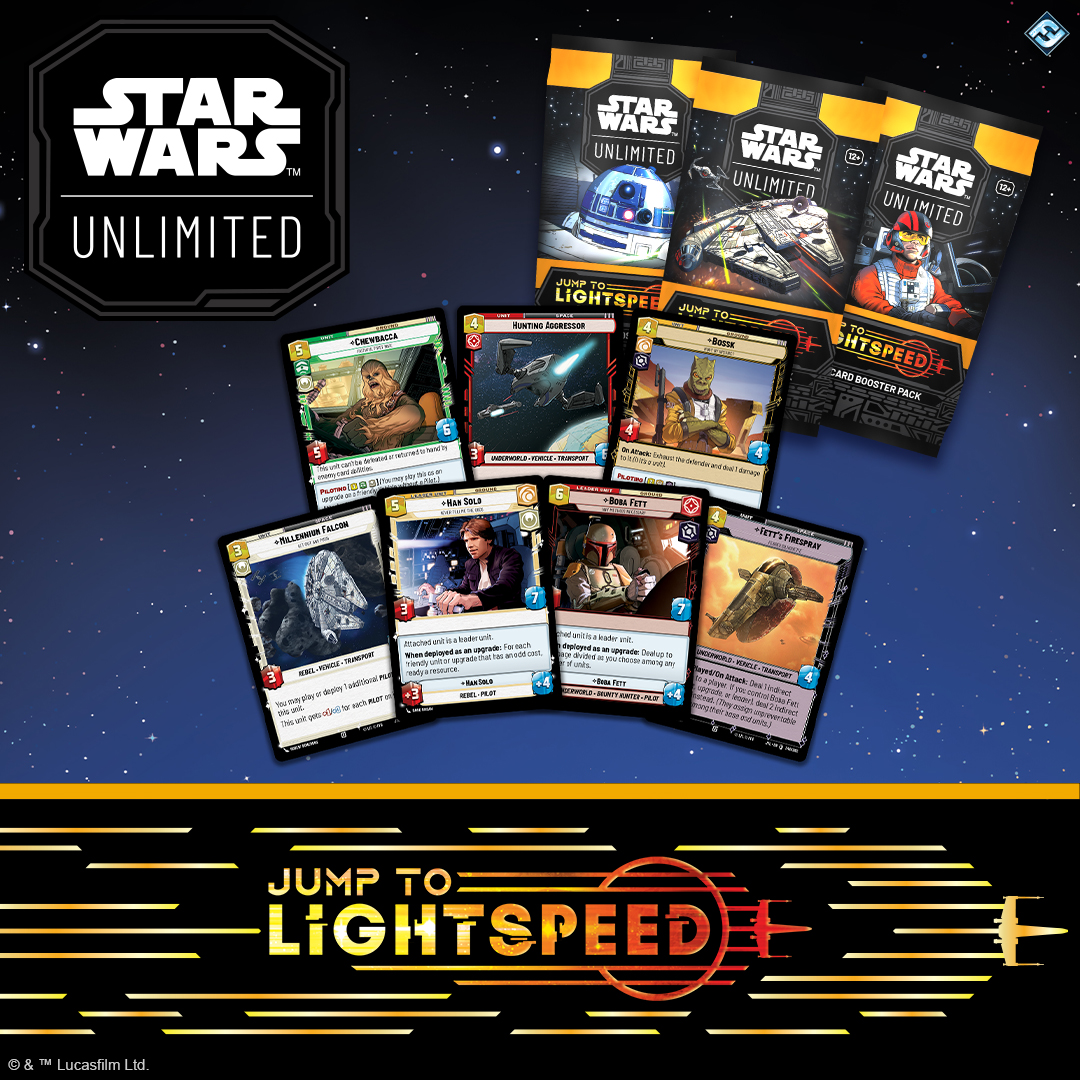 Star Wars Unlimited Reveals Jump to Lightspeed First Look and Limited Edition Boosters Details