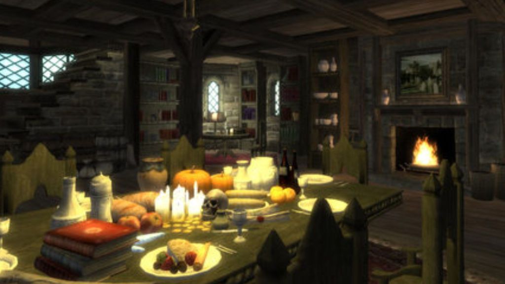 Elder Scrolls Oblivion feast spread