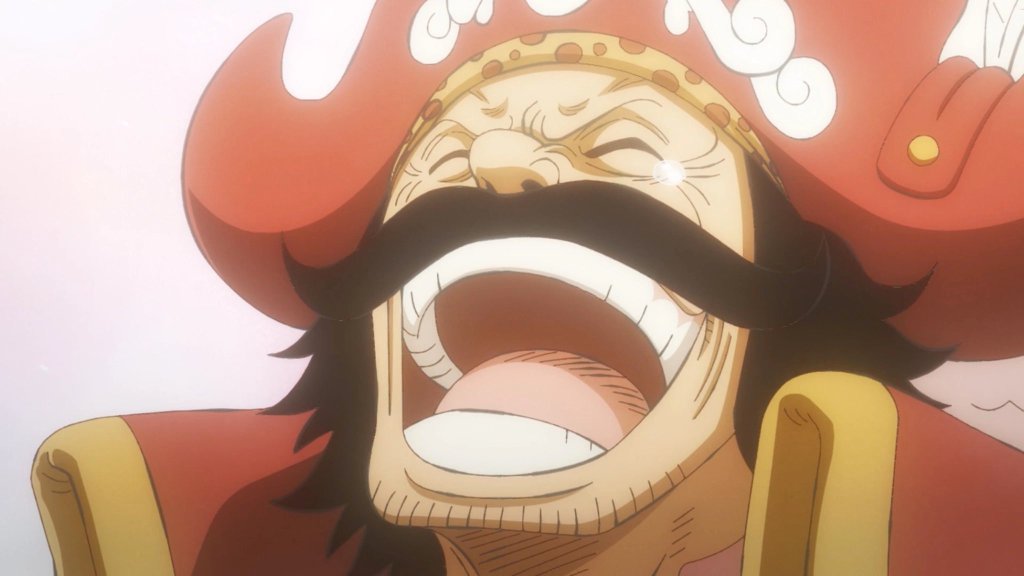 Gol D. Roger laughing in One Piece