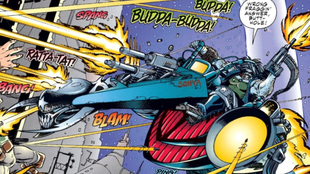 Lobo on his Bike