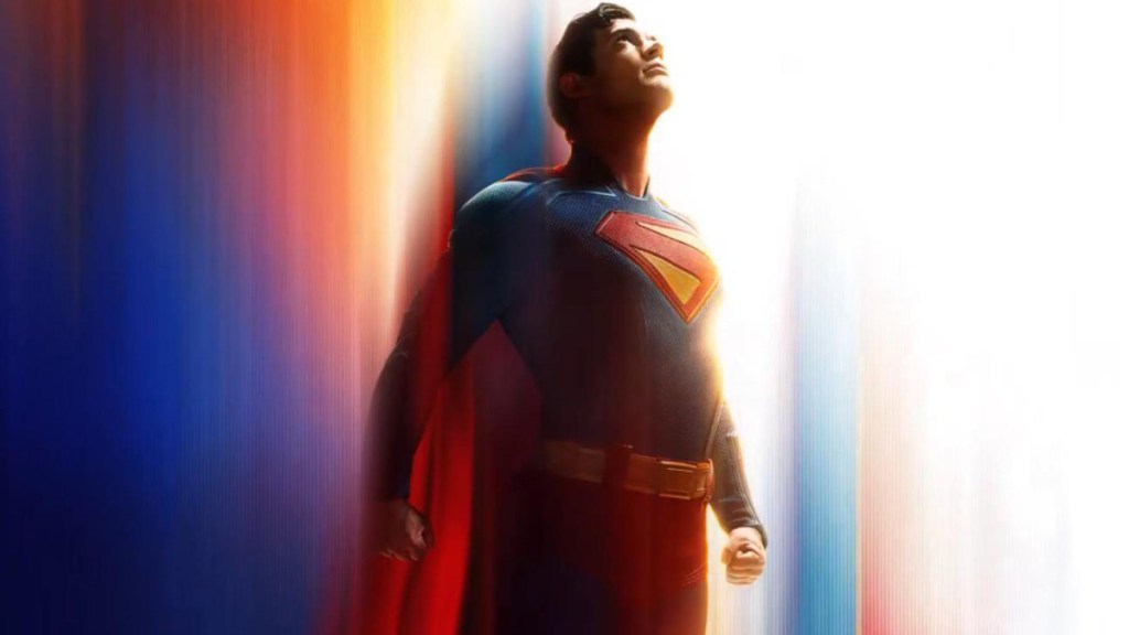 David Corenswet dans le rôle de Superman sur la nouvelle affiche de Superman