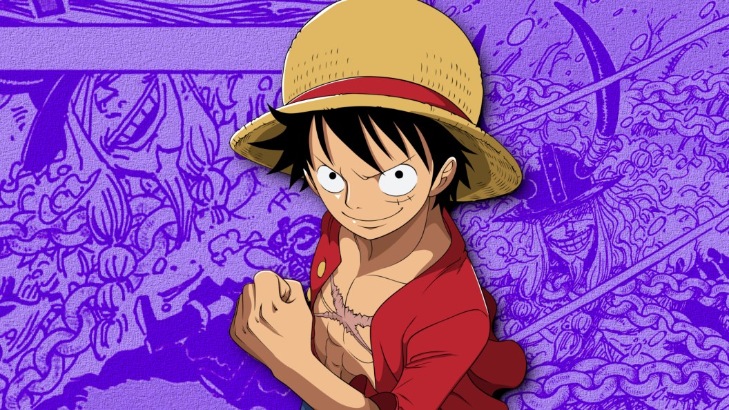 Prince Loki in the background with Luffy