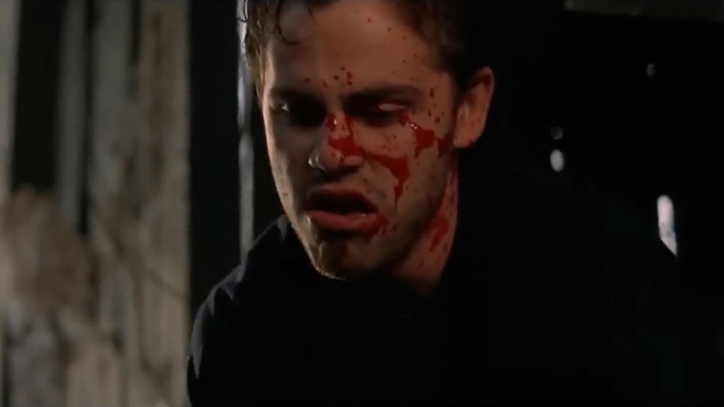 Rider Strong as Paul in Eli Roth's horror movie Cabin Fever.