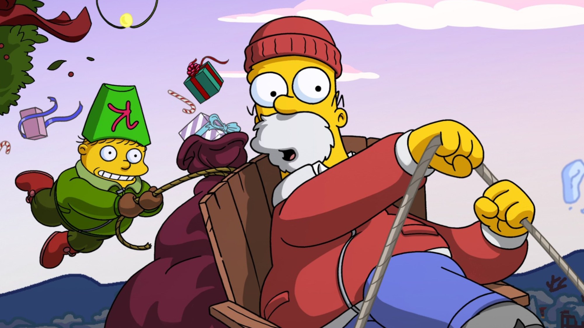 The Simpsons Reveals First Look at New Disney+ Christmas Special