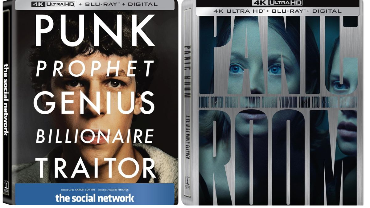 Panic Room and The Social Network 4K Blu-ray Steelbooks Now Available