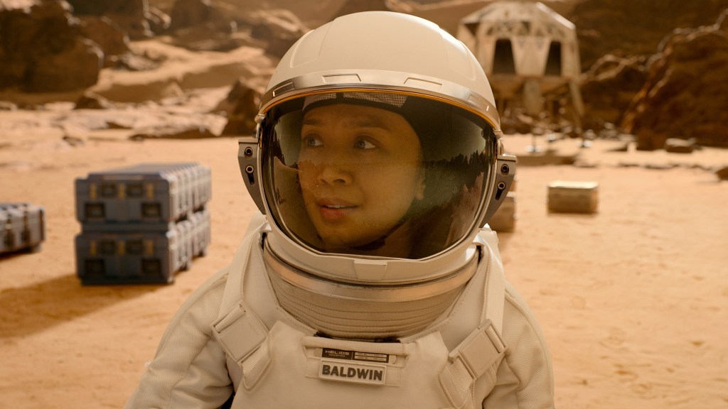 Cynthia Wu in astronaut suit on Mars in For All Mankind.