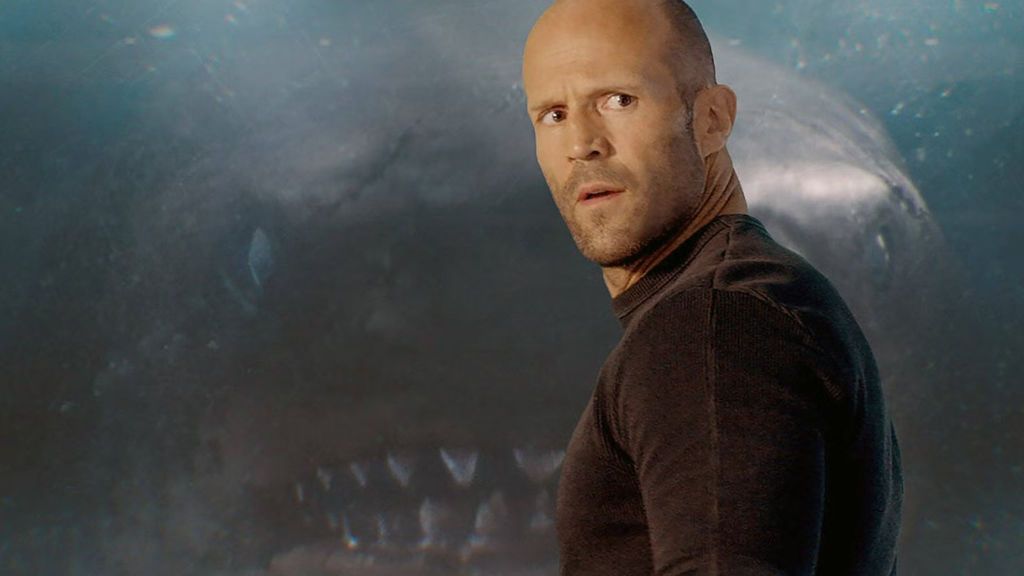 El actor de acción Jason Statham en el Meg