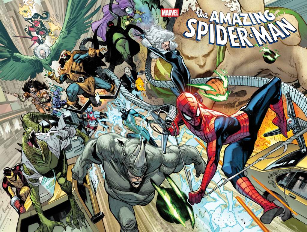 Amazing Spider-Man #1 wraparound cover by Pepe Larraz