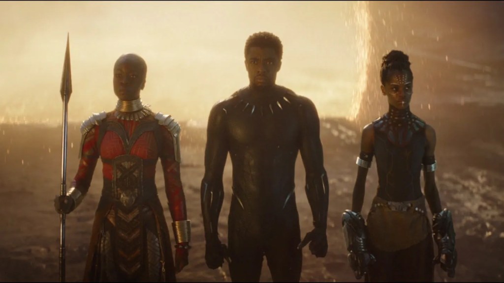 Black Panther cast in Avengers Endgame portals scene