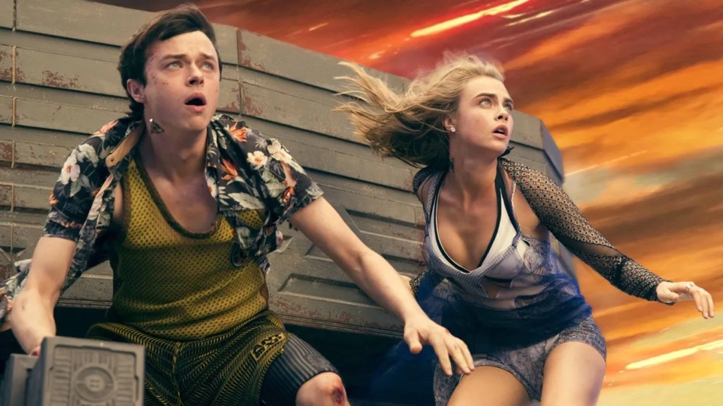 Dane DeHaan and Cara Delevingne in Valerian and the City of a Thousand Planets