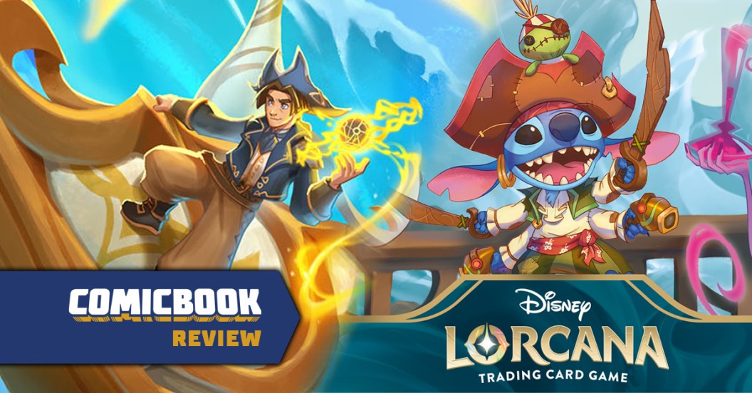 Disney Lorcana's Azurite Sea Treasure Island and Stitch