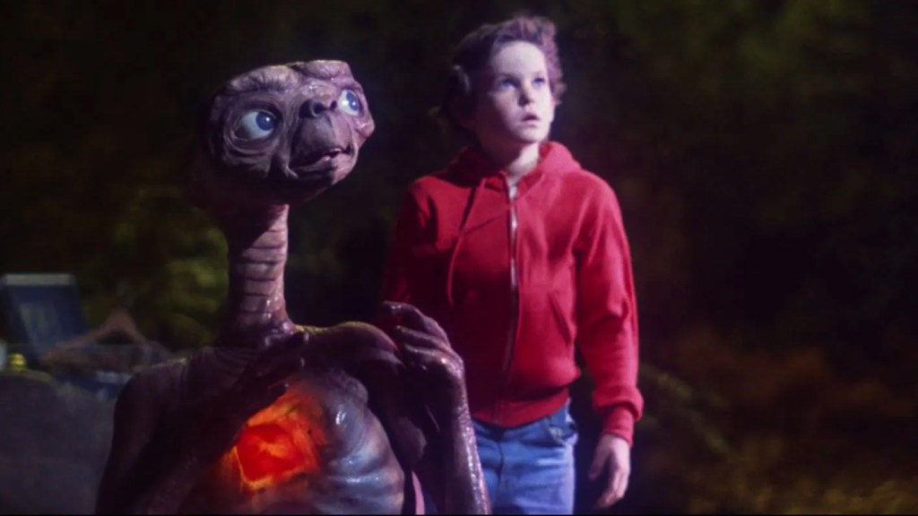 ET and Elliott in ET the Extra Terrestrial