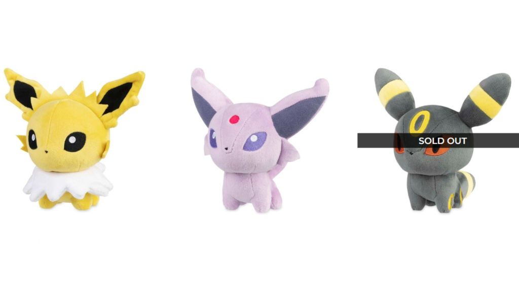 Muñecos de peluche Pokémon Eevee