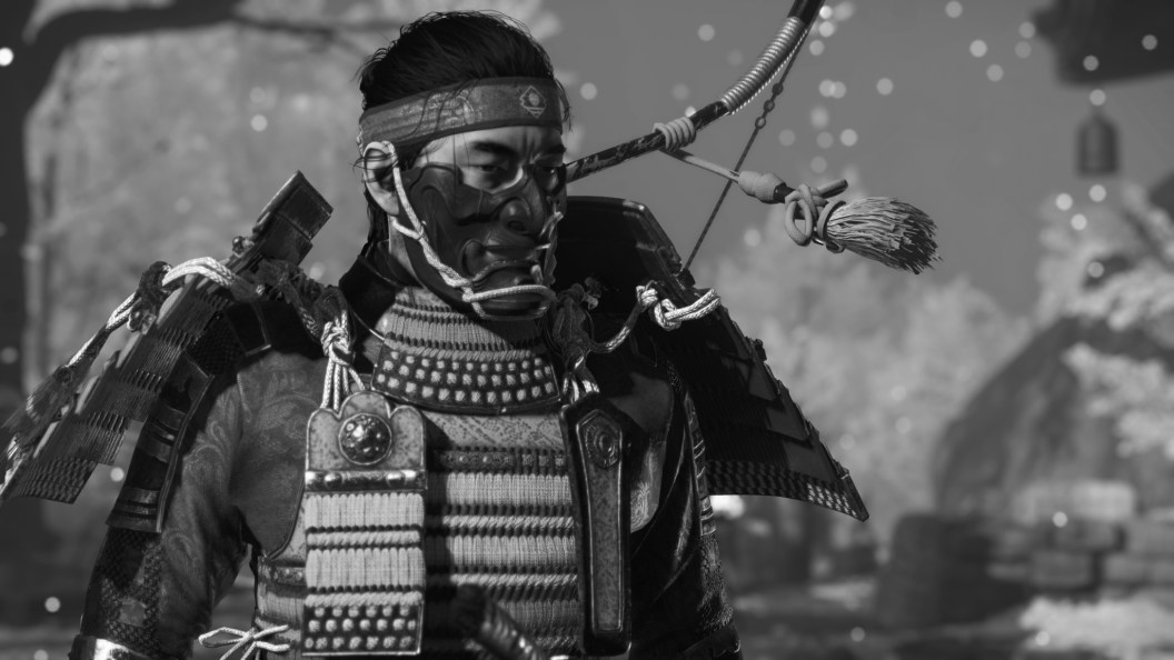 Ghost of Tsushima video game Black and White
