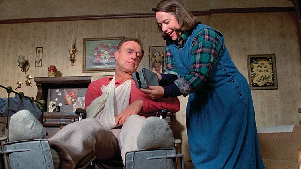 James Caan and Kathy Bates in Stephen King's Misery.