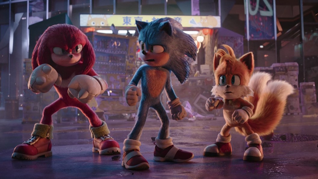 Knuckles Sonic and Tails in Sonic the Hedgehog 3