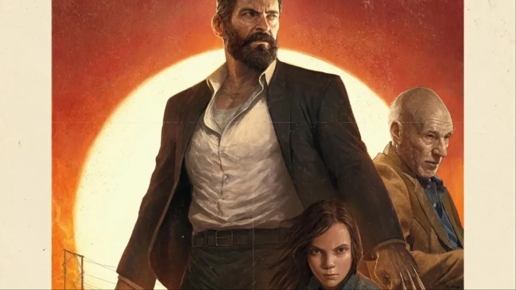 A post from the movie Logan, featuring Logan, X-23, and Xavier