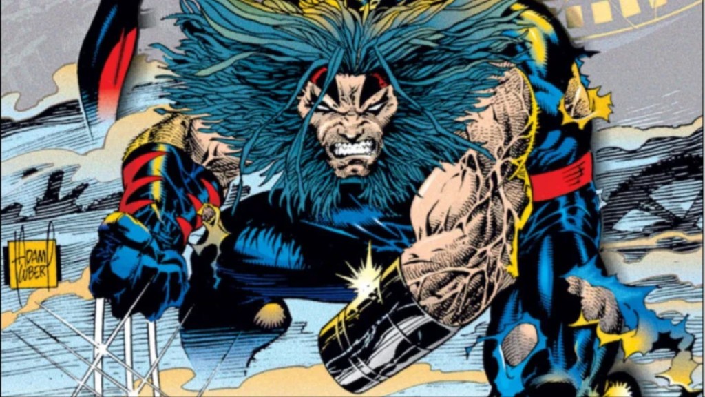 Weapon X from The Age of Apocalypse snarling