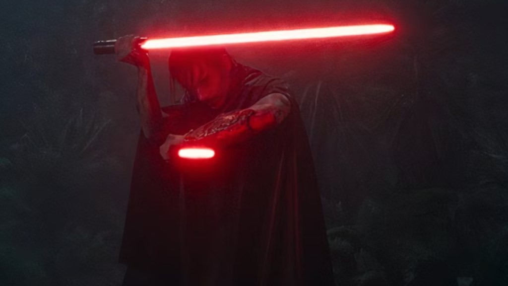 Qimir brandishing his lightsabers