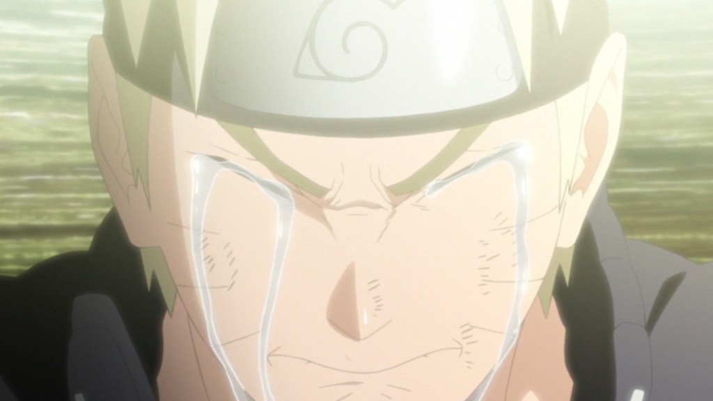 Naruto saying goodbye to Minato in tragic Shippuden moment