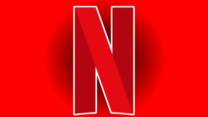 NETFLIX logo red background