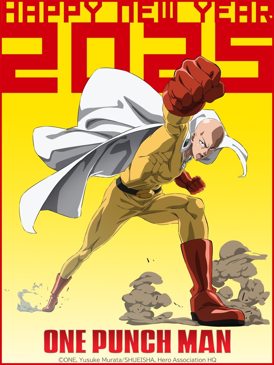 One-Punch Man Season 3 Readies for 2025 Takeover With New Year's Promo