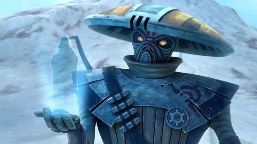 Star Wars bounty hunter Embo, as seen in The Clone Wars