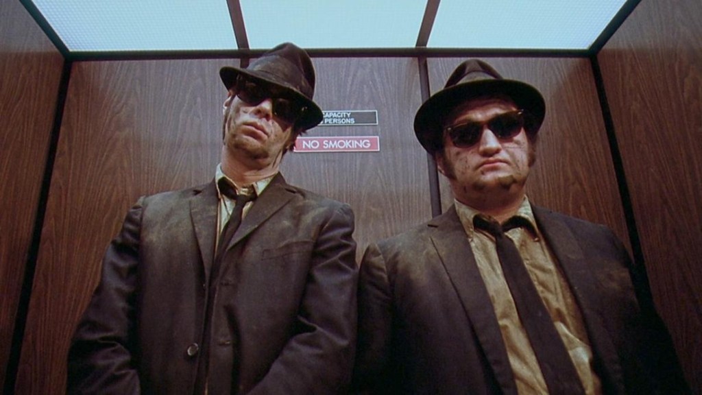 Dan Aykroyd and John Belushi in The Blues Brothers