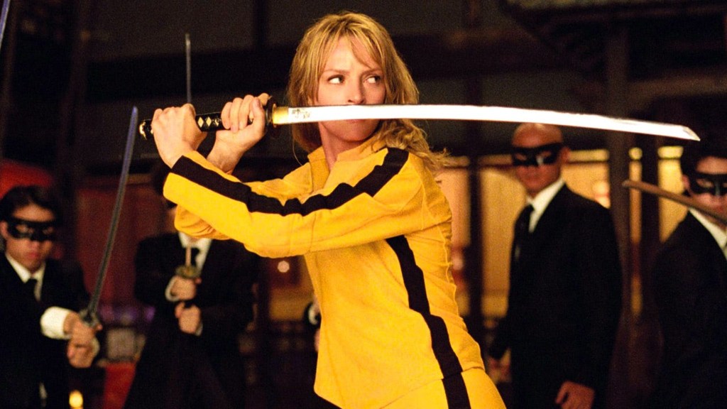 Uma Thurman como casado en Kill Bill: Volumen 1