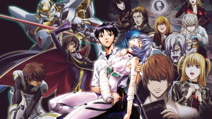neon genesis evangelion, code geass. death note