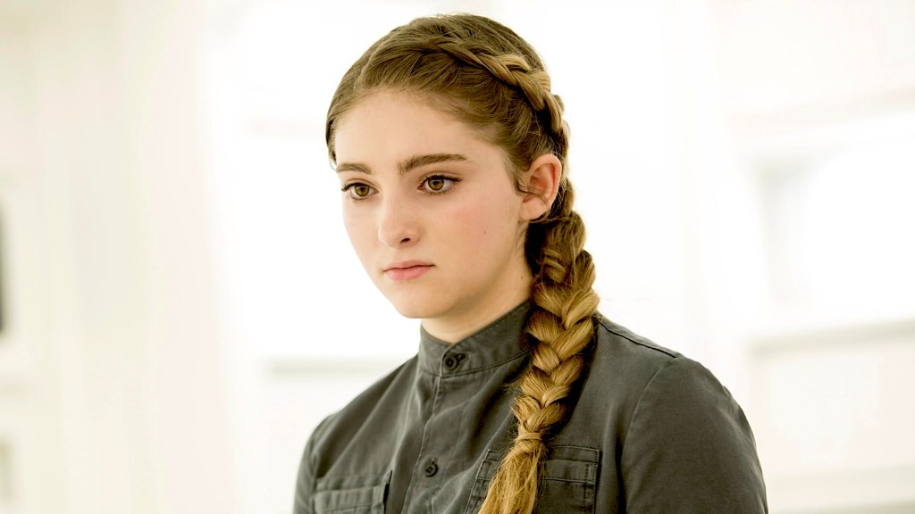 Willow Shields como Prim en los Juegos del Hambre: MockingJay Parte 2