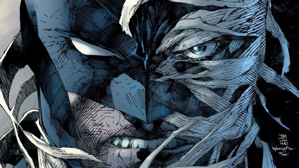 Batman and Hush in a cover of the Hush DC Comics series