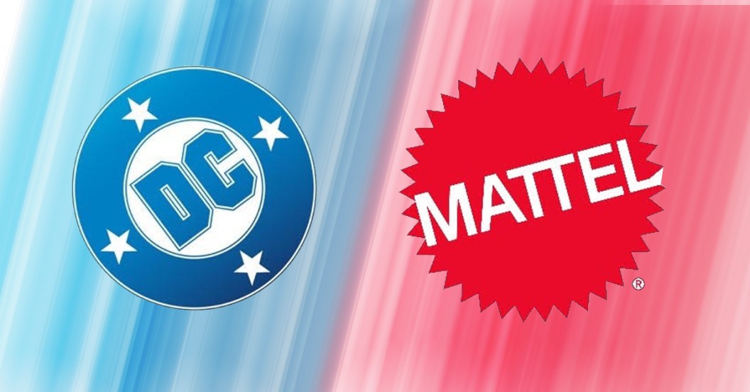 Logos for DC Studios and Mattel