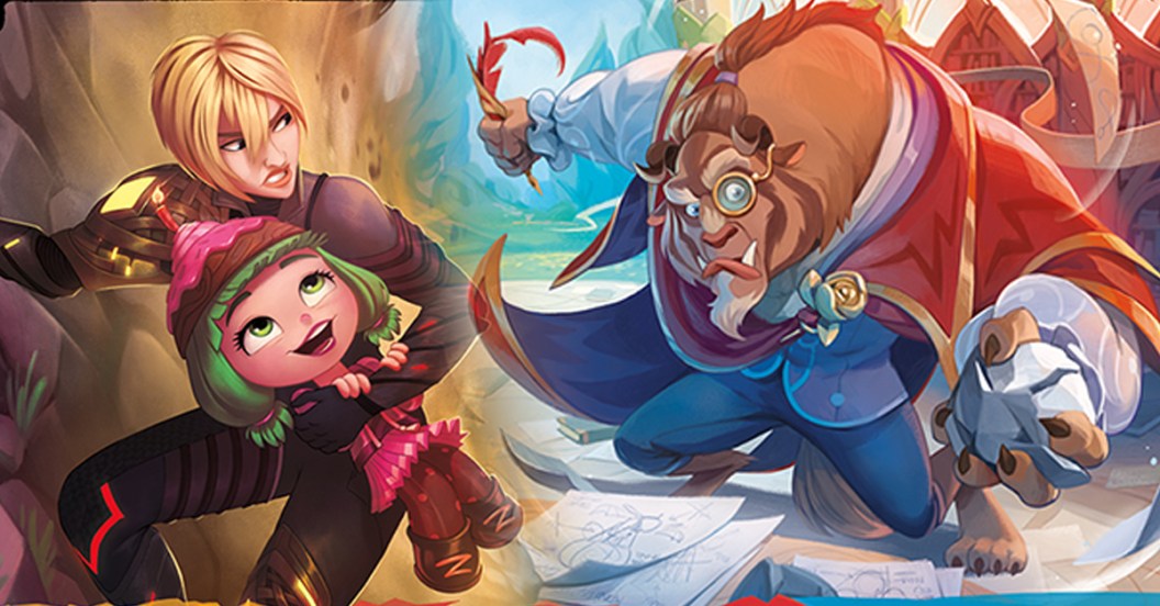 Disney Lorcana's new Dual-ink cards with Calhoun and The Beast