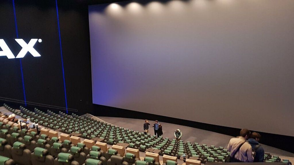 An empty movie theater