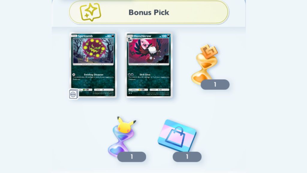 Example TCG Pocket Bonus Pick