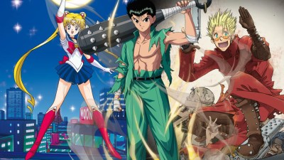 Yusuke Urameshi, Usagi, and Vash the Stampede in '90s anime