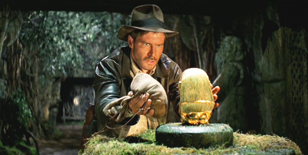 Harrison Ford as Indiana Jones in the temple of doom