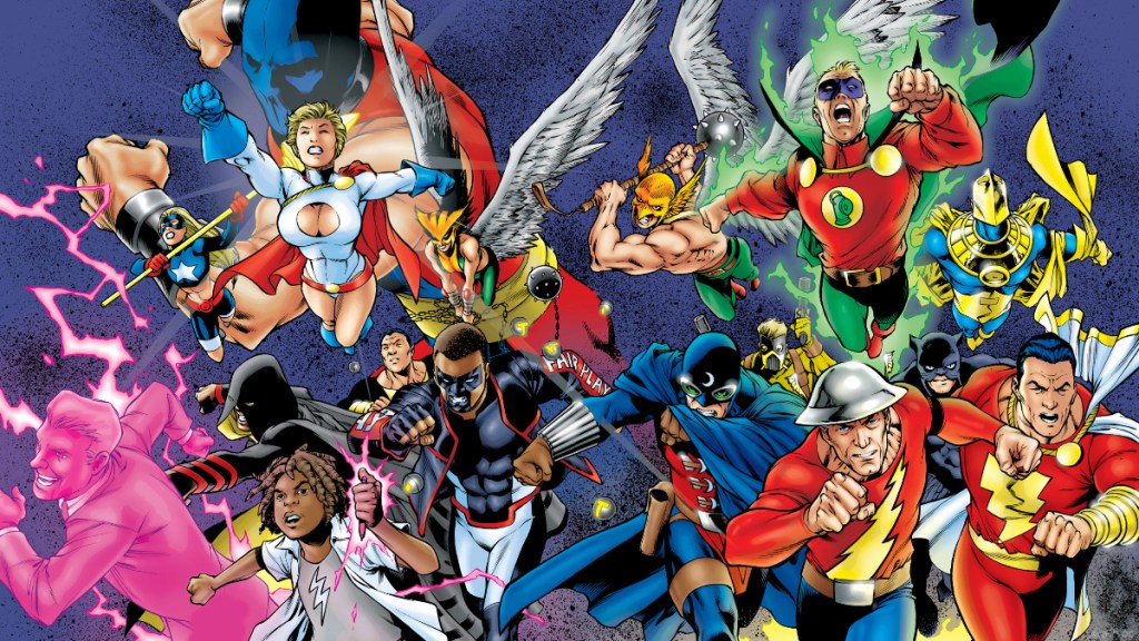 The Justice Society of America from the story JSA: Princes of Darkness