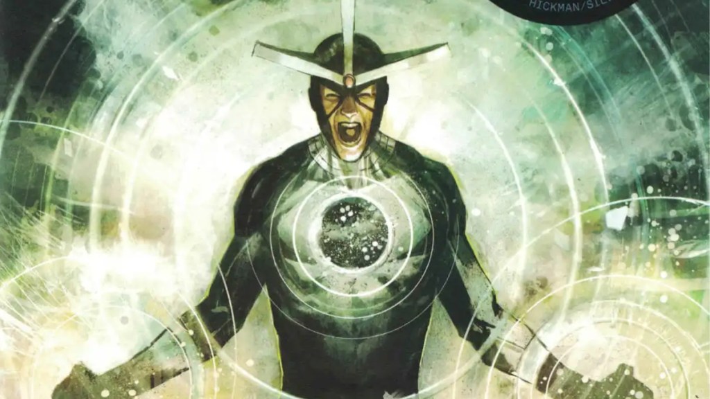 Havok yelling as he uses his powers