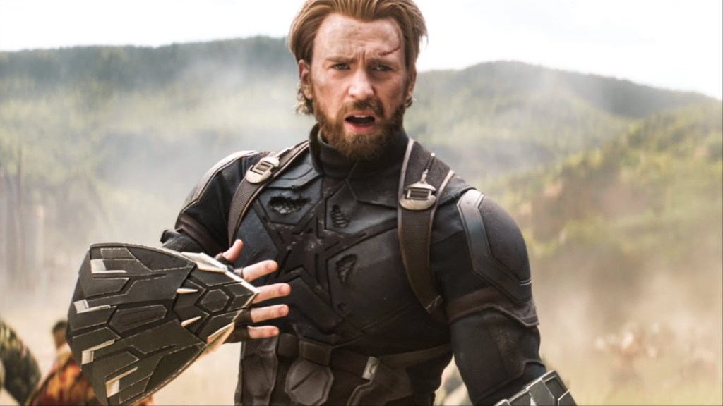 Steve Rogers in his darker costume from Avengers: Infinity War