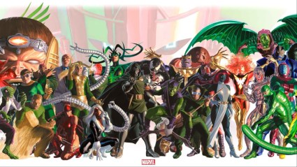 Marvel's greatest villains of the last 60 years drawn together by Alex Ross