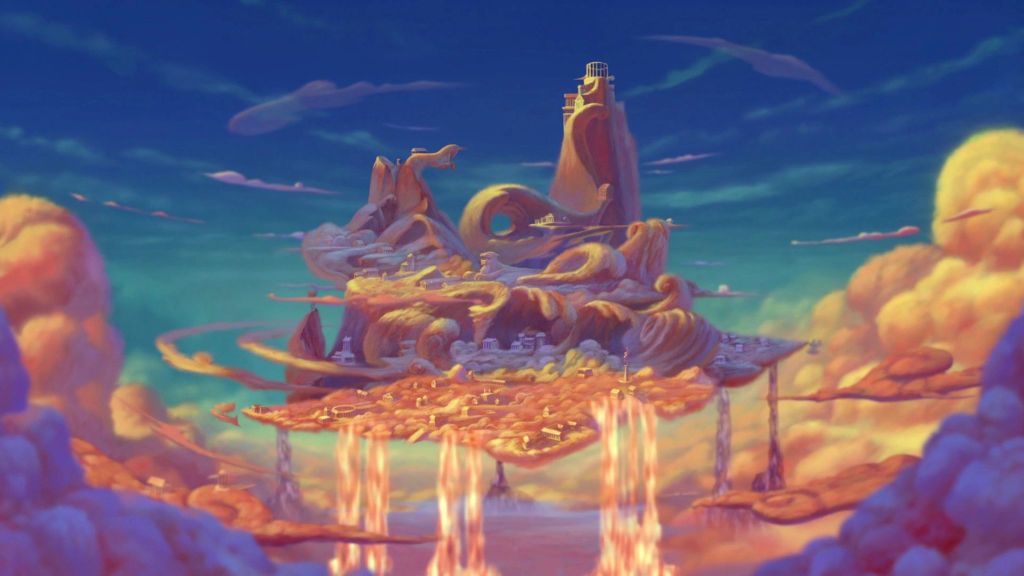 Mount Olympus in Disney's Hercules