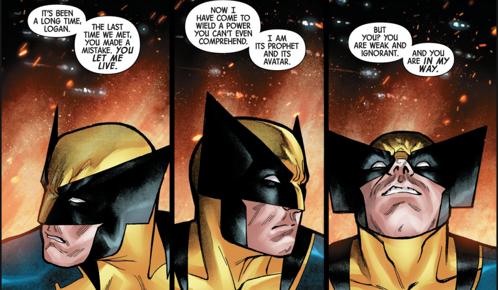 Romulus hablando con Wolverine en Wolverine # 6