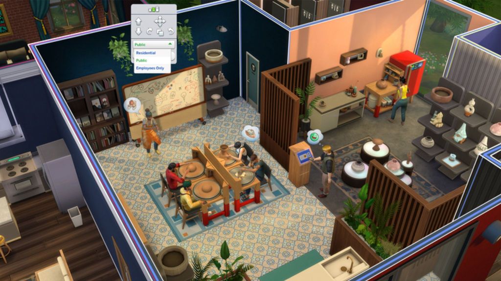 Sims 4 Businesses and Hobbies Mixed Use Lot